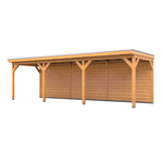 Douglas overkapping, 302 x 864 cm + wand blank, Verando, Pure